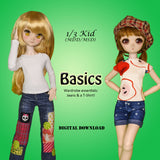 1/3 Kid MDD - Learn To Sew Bundle - Dresses, casuals, jeans & a T-Shirt
