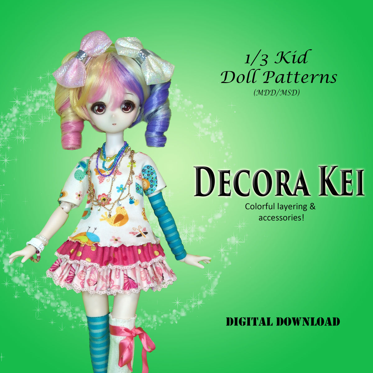 1/3 Kid MDD MSD - Decora Kei - Japanese layerable Harajuku
