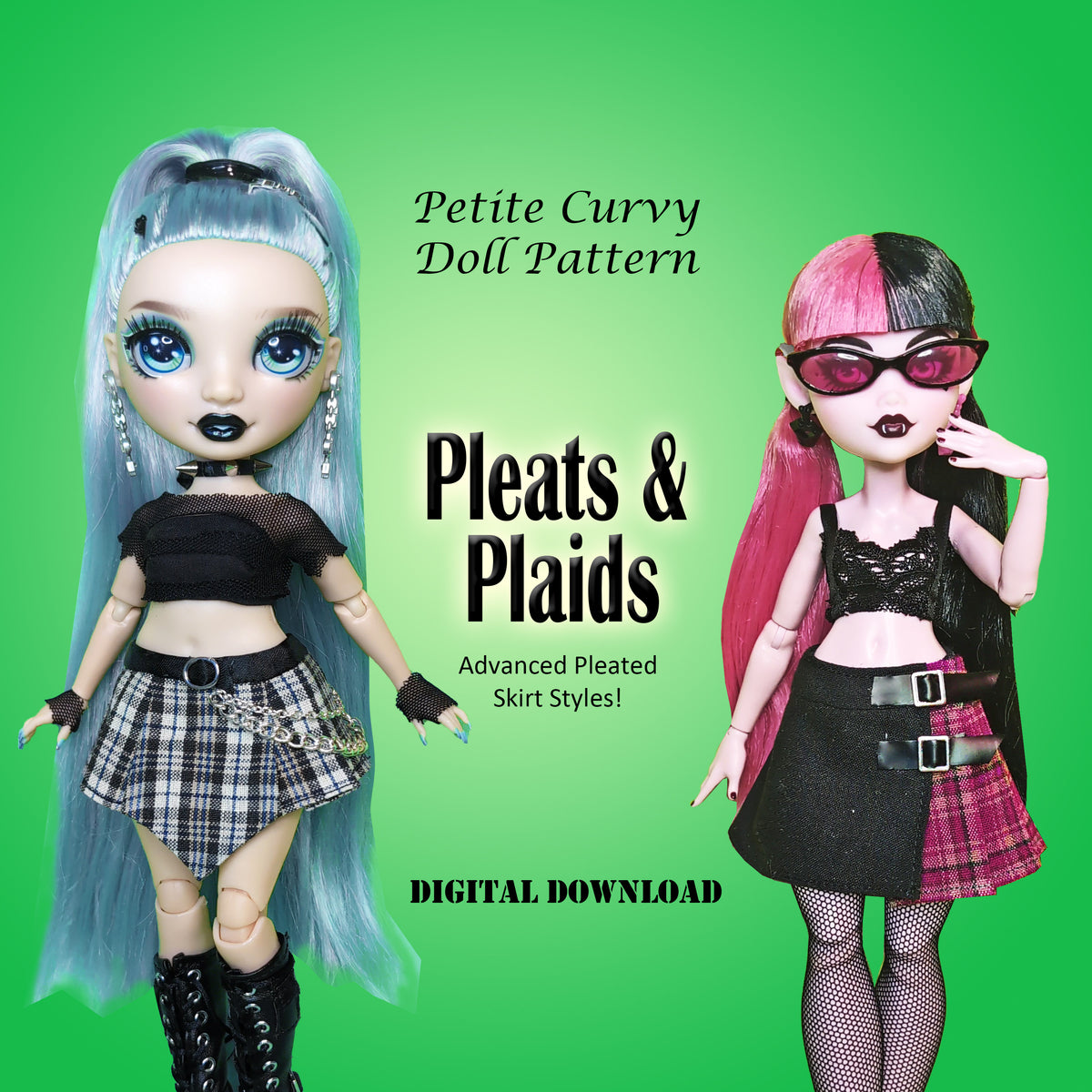 スカート Designed pattern pleated skirt PatternCover3_c8d6aee2-db4f-
