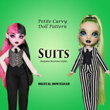 PC SUITS 11" Fashion Doll - Bespoke 3-Piece Suit with Jacket, Vest, Tie, Shirt & Trousers