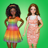 1/3 Pear Level Up! - Learn to Sew Dresses Teaching Pattern - Downloadable RAD Doll Clothes PDF Sewing Pattern