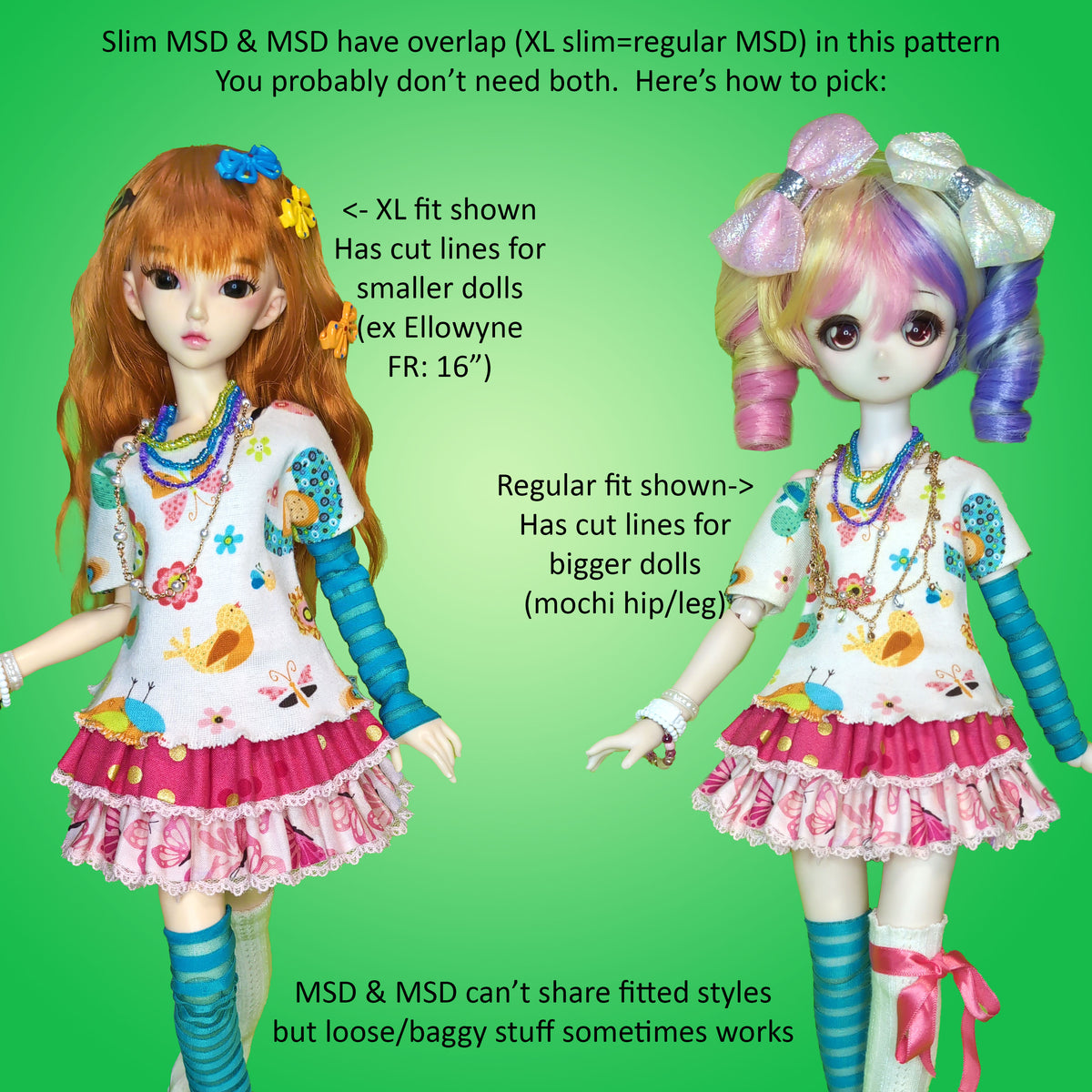1/3 Kid MDD MSD - Decora Kei - Japanese layerable Harajuku