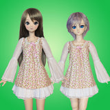 1/3 Mori Girl 60cm Vinyl & Resin BJD - Japanese fashion forest girl cottagecore ruffled skirt, dress, tunic, blouse combo - Downloadable RAD Doll Clothes PDF Sewing Pattern