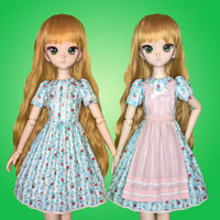 1/3 Teen DDP OB50 - Looking Glass Lolita - Cute Alice dress and Apron - Downloadable RAD Doll Clothes PDF Sewing Pattern