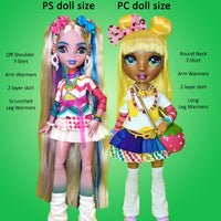 PC Decora Kei 11" Curvy Fashion Doll - Japanese layerable harajuku street fashion - Downloadable RAD Doll Clothes PDF Sewing Pattern