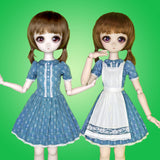 1/3 Kid MDD MSD - Looking Glass Lolita - Cute Alice dress and Apron - Downloadable RAD Doll Clothes PDF Sewing Pattern