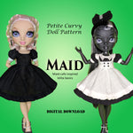 PC MAID 11" Fashion Doll - Maid Cafe & Lolita Basics layerable dress with pinafore