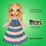 PC Mori Girls 11" Fashion Doll - Japanese fashion forest girl cottagecore ruffled skirt, dress, tunic, blouse combo - Downloadable RAD Doll Clothes PDF Sewing Pattern