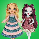 PC Mori Girls 11" Fashion Doll - Japanese fashion forest girl cottagecore ruffled skirt, dress, tunic, blouse combo - Downloadable RAD Doll Clothes PDF Sewing Pattern