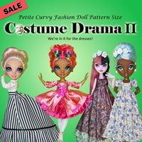 PC 11" Fashion Doll - Costume Drama 2 Bargain Bundle - A collection of Regency, Rococo & Victorian dresses - Downloadable RAD Doll Clothes PDF Sewing Patterns