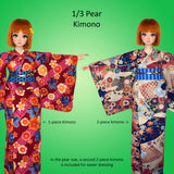 1/3 Smart Pear Vinyl BJD Dolls - Japanese Kimono: Yukata, Furisode, Shirt, & Skirt - Downloadable RAD Doll Clothes PDF Sewing Pattern