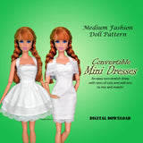 MG 11.5" Fashion Dolls SUMMER SUNDRESSES Bargain Bundle - A collection of summery dress styles - Downloadable RAD Doll Clothes PDF Sewing Patterns