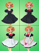 PC MAID 11" Fashion Doll - Maid Cafe & Lolita Basics layerable dress with pinafore