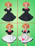 PC MAID 11" Fashion Doll - Maid Cafe & Lolita Basics layerable dress with pinafore